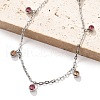 304 Stainless Steel Rhinestone Bracelets BJEW-Q038-10P-2