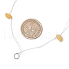 Natural Topaz Jade Chip Beads Necklace Making with 304 Stainless Steel Jump Rings and Nylon Thread NJEW-JN05215-02-4