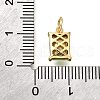 Brass Glass Charms KK-V011-36G-A-3