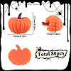 SUNNYCLUE 80Pcs Autumn Opaque Resin Decoden Cabochons RESI-SC0003-53-2