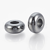Synthetic Non-magnetic Hematite European Beads X-G-T094-11J-2
