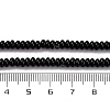 Natural Black Banded Agate(Dyed & Heated) Beads Strands G-C171-B02-02-5