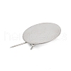 304 Stainless Steel Brooch Cabochon Settings STAS-E547-08K-P-3