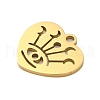 304 Stainless Steel Charms STAS-S123-03G-07-2