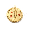 304 Stainless Steel Rhinestone Pendants STAS-L283-52G-2
