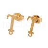 Ion Plating(IP) 304 Stainless Steel Stud Earrings FIND-Q103-01T-G-1