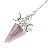 Natural Mixed Stone Cone Dowsing Pendulum Big Pendants G-C114-01P-4