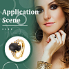 Unicraftale 6Pcs Rack Plating Oval Brass Micro Pave Cubic Zirconia Adjustable Ring Components KK-UN0003-38-6