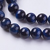 Natural Tiger Eye Beads Strands G-G544-8mm-04-3