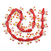 Autumn Theme Handmade Lampwork Beads Strands LAMP-Q031-017E-2