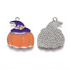 Halloween Theme Alloy Enamel Pendants ENAM-J649-07P-2