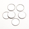 Tarnish Resistant 316 Surgical Stainless Steel Milled Edge Bezel Cups STAS-K099-01-15mm-P-1