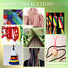   5 rolls 5 colors Nylon Rattail Satin Cord NWIR-PH0002-09A-01-7