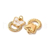 304 Stainless Steel Rhinestone Pendants STAS-U061-11G-2