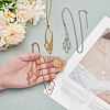 3Pcs 3 Colors 304 Stainless Steel Macrame Pouch Necklace Making NJEW-PH01550-3
