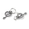 316 Surgical Stainless Steel Snake Hoop Earrings for Women EJEW-P274-14B-AS-2