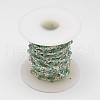 Handmade Faceted Jade Rondelle Beads Decorative Chains for Necklaces Bracelets Making CHC-L026-06-2