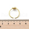 Brass Open Cuff Rings for Women RJEW-A061-02G-3