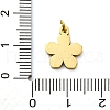 304 Stainless Steel Enamel Charms STAS-E550-71G-03-3