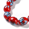 Handmade Lampwork Beads Strands LAMP-Q036-08D-3