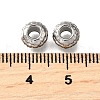 304 Stainless Steel Corrugated Beads STAS-V009-12D-P-2