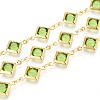 Brass Rhombus Link Chains CHC-N023-08C-G-1