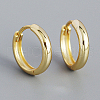 Plain 925 Sterling Hoop Earrings MU8410-06-1