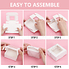 Marble Print Paper Candy Storage Box CON-WH0084-92B-4