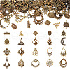 Tibetan Style Alloy Chandelier Components Links and Iron Chandelier Component Links PALLOY-TA0001-56AB-2