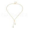 2MM Brass Textured Ball Chain Necklace Making KK-N258-21G-2