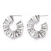 Brass Earring EJEW-P268-02P-1