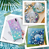 SUNNYCLUE 360Pcs 6 Colors  Rainbow Iridescent Plating Transparent Resin Decoden Cabochons RESI-SC0005-64-5