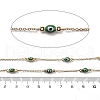 Enamel & 304 Stainless Steel Link Chains CHS-K021-10G-02-2