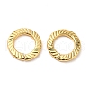 Rack Plating Brass Linking Rings KK-Z033-02G-1