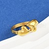 304 Stainless Steel Adjustable Open Cuff Rings for Women RJEW-U063-01B-G-2