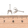 304 Stainless Steel Stud Earring Findings STAS-B091-02A-06P-3