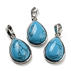 Natural & Synthetic Mixed Gemstone Pendants G-I358-B-2