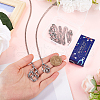 SUNNYCLUE 2 Sets 304 Stainless Steel Macrame Pouch Empty Stone Holder for Pendant Necklaces Making NJEW-SC0001-29-3