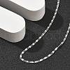 Brass Oval Link Chain Necklaces for Women NJEW-D302-26P-2