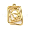 Ion Plating(IP) 304 Stainless Steel Pendants STAS-C104-28B-G-1