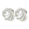 304 Stainless Steel & ABS Plastic Pearl Stud Earrings EJEW-G400-19P-2