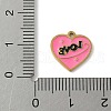 304 Stainless Steel Enamel Charms STAS-P388-19B-G-3