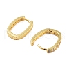 Rack Plating Oval Brass Hoop Earrings EJEW-N055-26G-RS-2