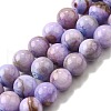Natural Striped Stone Beads Strands G-D315-A01-02-8mm-2