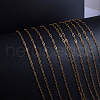 SUNNYCLUE Soldered Brass Paperclip Chains CHC-SC0001-01D-G-3