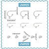 Unicraftale 24Pcs 304 Stainless Steel Ring Stud Earrings STAS-UN0057-81-3