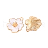 Light Gold Plated Alloy Enamel Pendants ENAM-Z017-14KCG-06-2