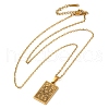 Tarot Theme 304 Stainless Steel Pendant Nacklaces For Women STAS-S128-02G-2