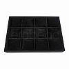 Velours Wooden Bracelet/Bangle/Watch Displays BDIS-WH0003-01-WH-1