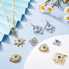 32Pcs 16 Style Alloy Enamel Pendants ENAM-TA0001-35-17